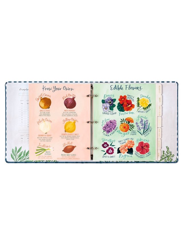 Navy Gingham Petite Recipe Binder, 8 of 11