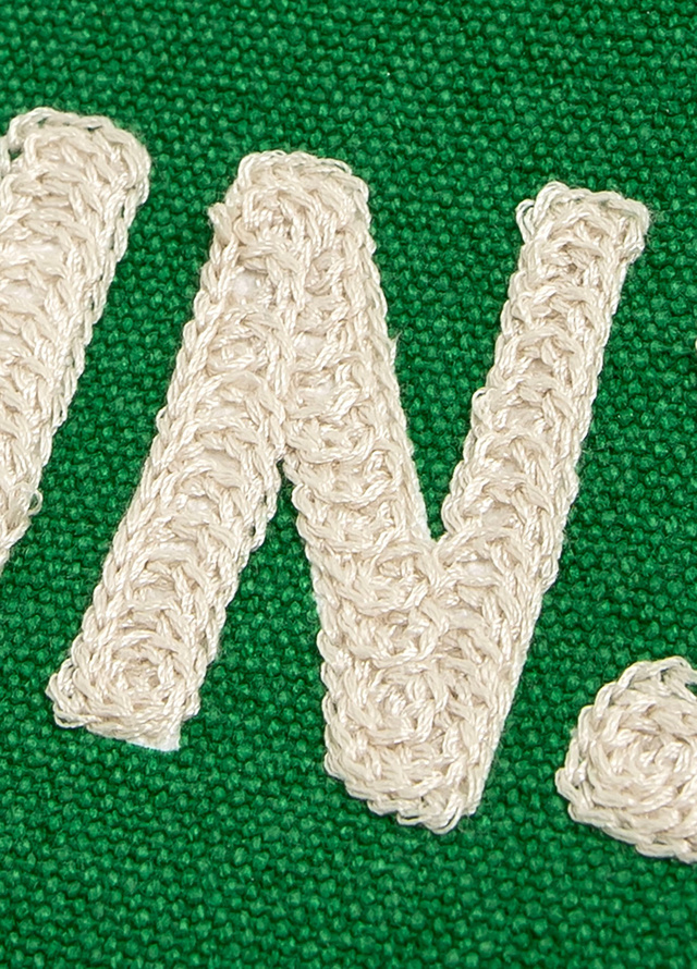 Mountains And Back Embroidered Canvas Banner, 3 of 6