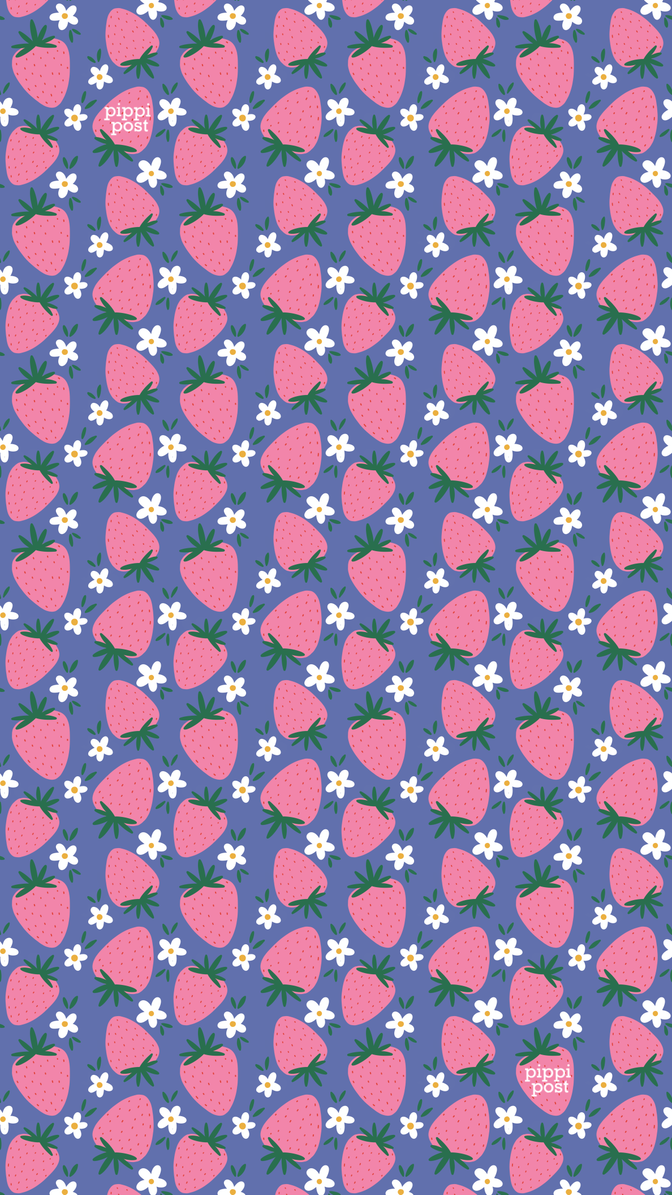pippi post wallpaper strawberry