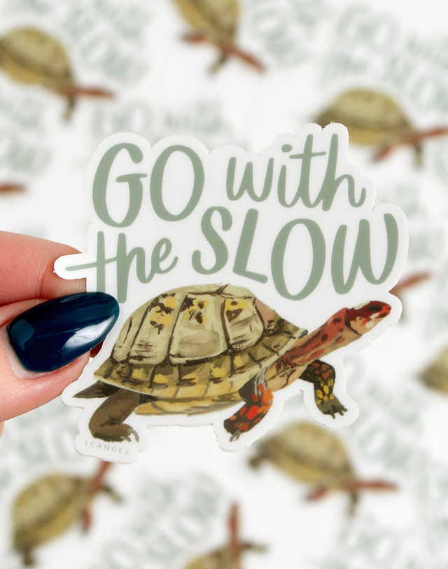 Go With The Slow Decal Sticker, 1 of 3
