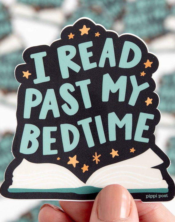 Bedtime Reader Decal Sticker, 1 of 3