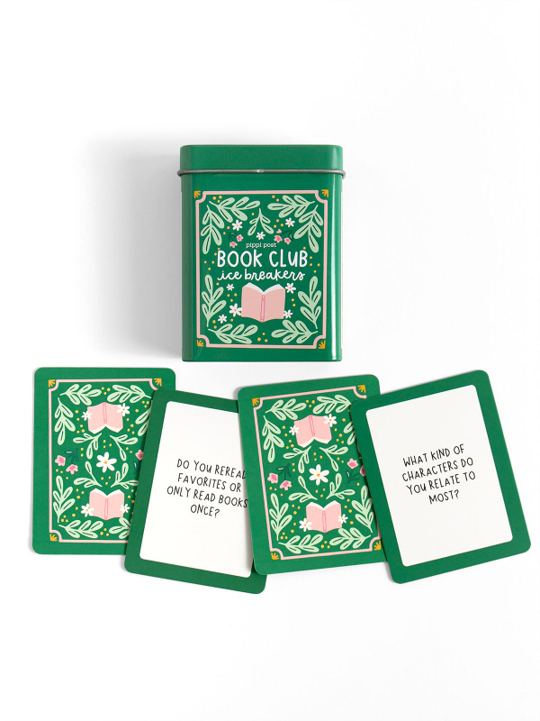 Book Club Ice Breakers Game - Deck of Cards + Storage Tin, 2 of 4