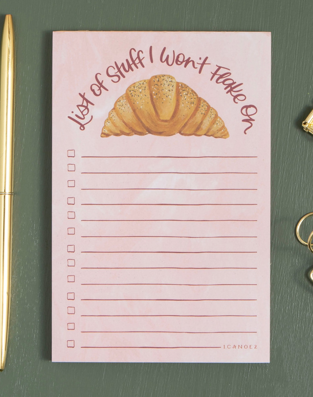 Flaky Croissant To Do Notepad, 2 of 2