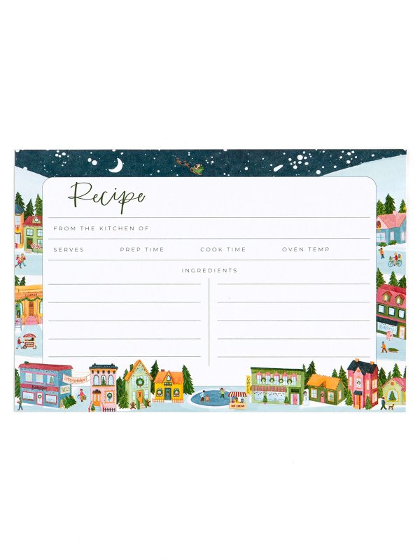 Holiday Village Recipe Card, 2 of 3