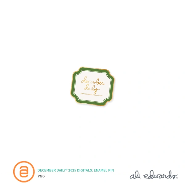 December Daily® 2025 Digital Enamel Pin, 1 of 1