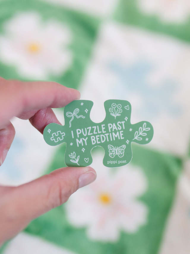 I Puzzle Past My Bedtime Decal Sticker, 1 of 3