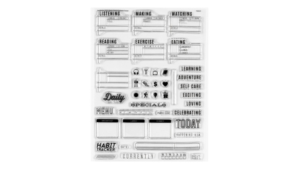 Stamp Set : 6×8 Habit Tracker, 1 of 3