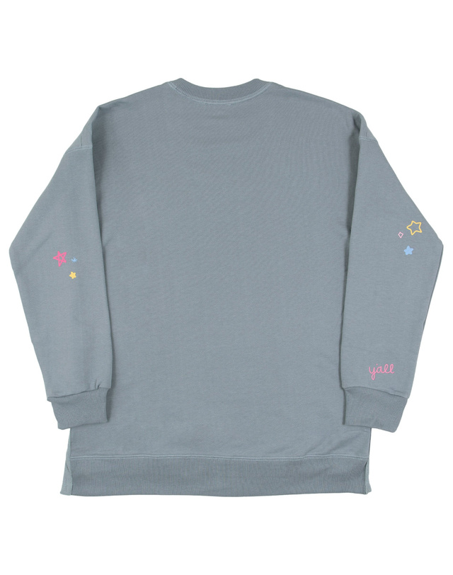 Howdy Cowgirl Boots - Callie Tunic Sweatshirt - Dusty Blue, 5 of 9