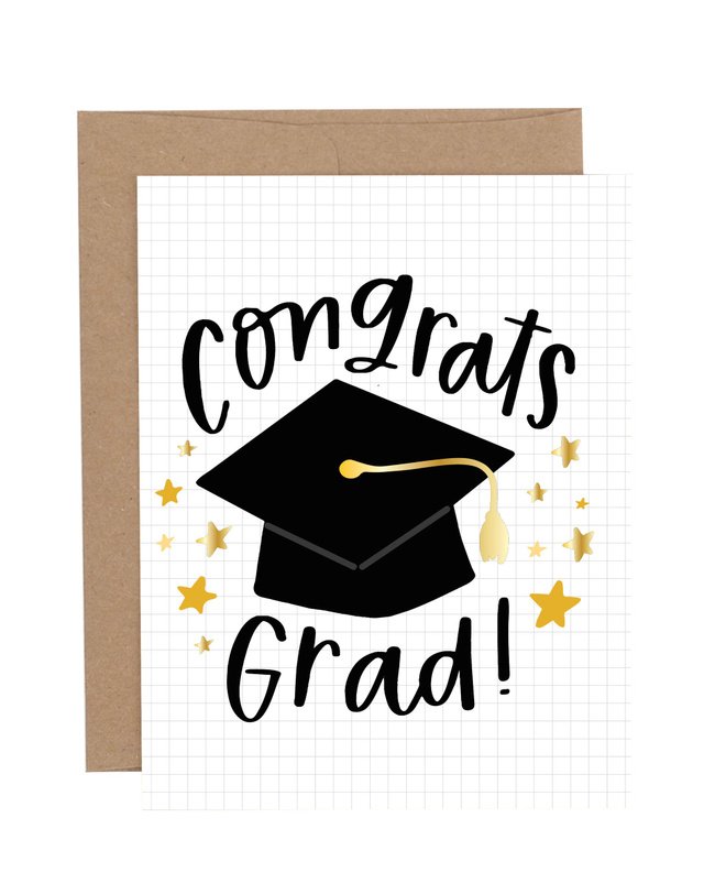 Congrats Grad Graduation Greeting Card, 1 of 1