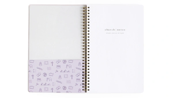 Notebook - Lilac with Maps, 3 of 8