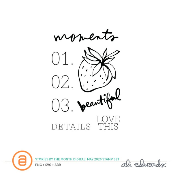 May 2026 3×4 Digital Stamp Set, 1 of 1