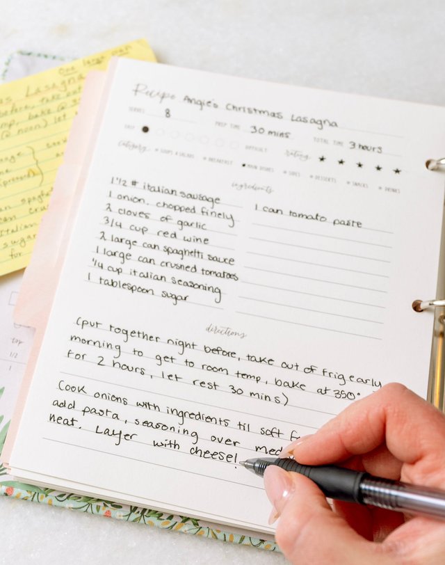 Strawberry Meadow Petite Recipe Binder, 5 of 7