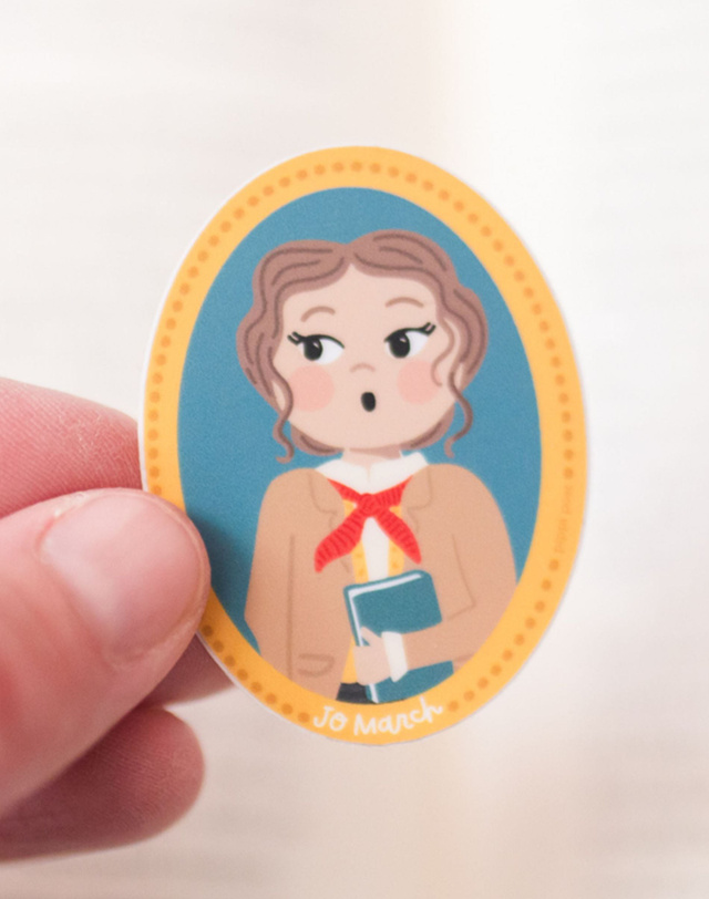 Little Women Jo March Portrait Decal Sticker, 1 of 4