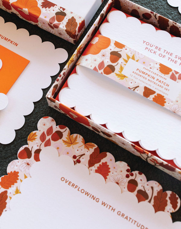 Pumpkin Patch Assorted Notecard Set, 4 of 5