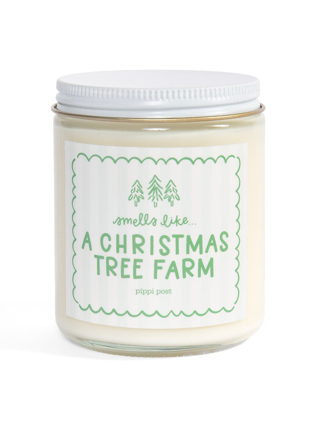 Christmas Tree Farm Scented Soy Hand-Poured Candle, 1 of 1