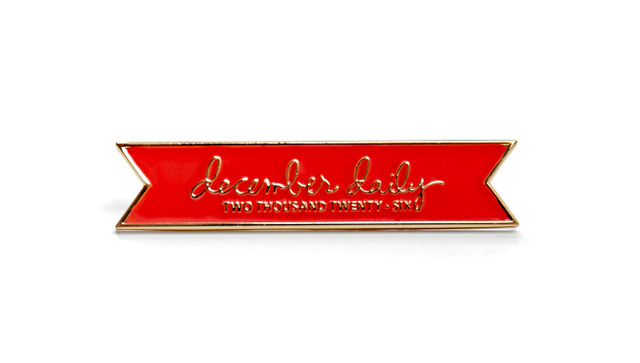 December Daily® 2026 Enamel Pin, 1 of 1