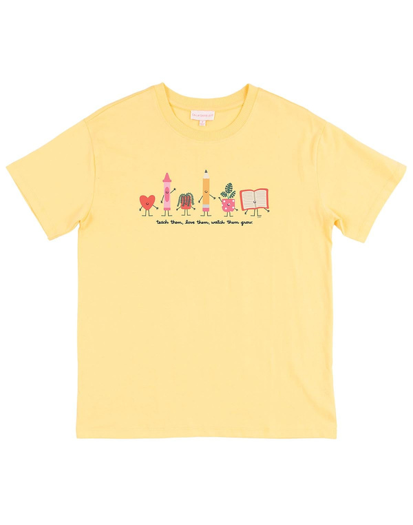 Teach Them, Love Them, Watch Them Grow - Callie Tee - Light Yellow, 4 of 5