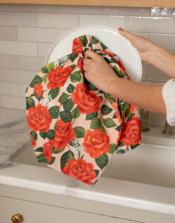 Roses Kitchen Towel, 1 of 3