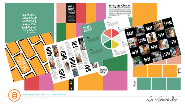 Week In The Life™ 2023 10×8 Layered Templates, 1 of 1