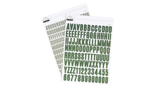 Color Collective 5×7 Cardstock Alphabet Sticker - Evergreen, 1 of 1