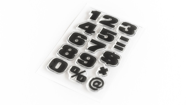 Numbers Are Awesome #15 4×6 Stamp Set, 2 of 2