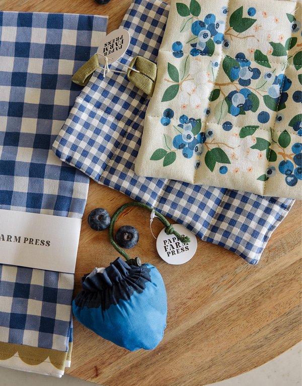 Blueberry Foldable Market Tote Bag, 1 of 5