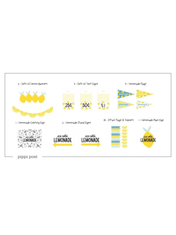 Lemonade Stand Printable Bundle, 1 of 5