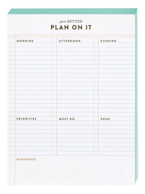 Plan On It 6×8 Notepad, 1 of 3