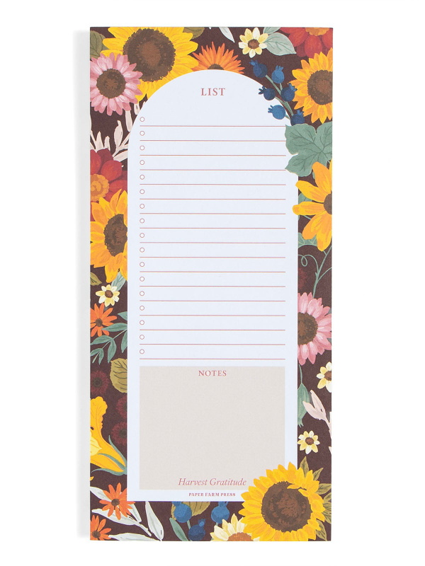 Sunflowers Market List Notepad, 1 of 4