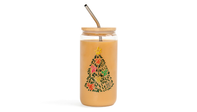 Bow Tree Glass Can, 1 of 1