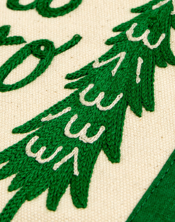 Pines Embroidered Canvas Banner, 3 of 7