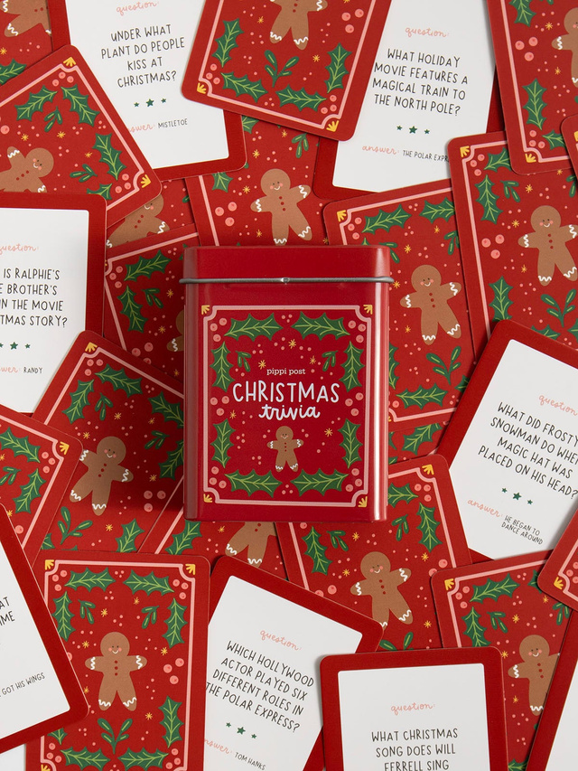 Christmas Trivia Game - Deck of Cards + Storage Tin, 7 of 8