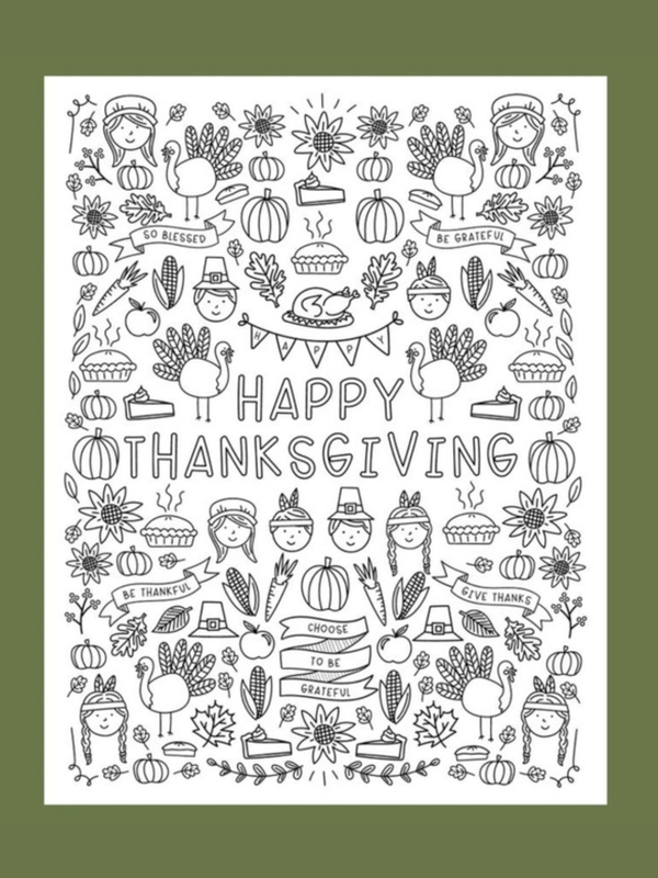 Thanksgiving Digital Coloring Pack + Engineer Prints	, 3 of 3