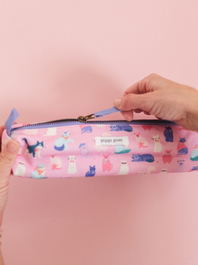 Cool Cats Pencil Pouch - Zippered Case for Pens, 2 of 4