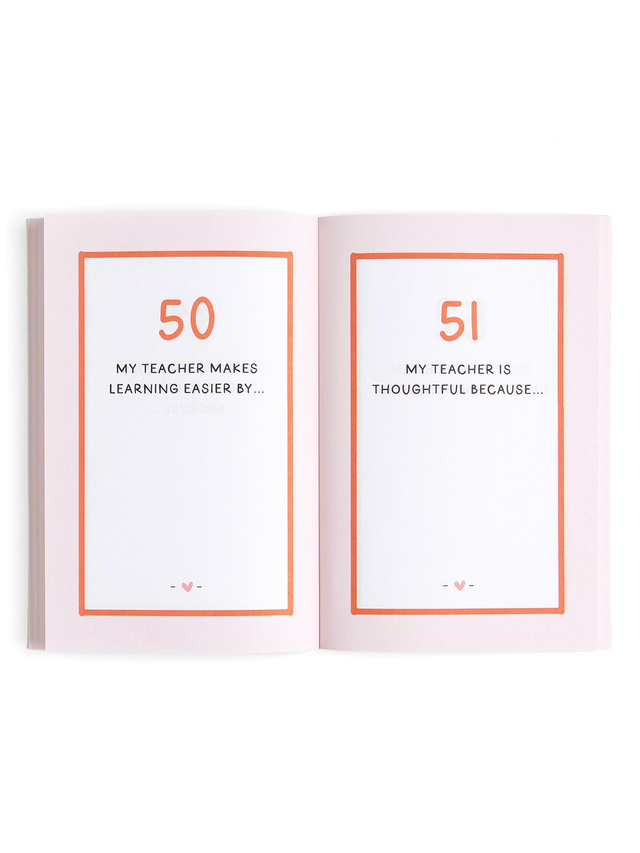 100 Things I Love About My Teachers Prompted Journal, 6 of 8