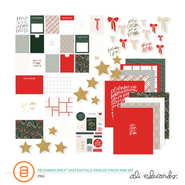 December Daily® 2024 Digital Paislee Press Mini Kit, 1 of 1
