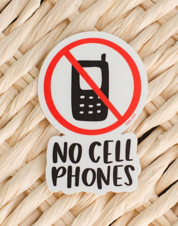 No Cell Phones Decal Sticker, 4 of 5