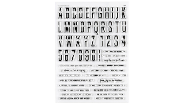 Stamp Set : 6×8 Alpha and Number Phrase Builder, 1 of 3