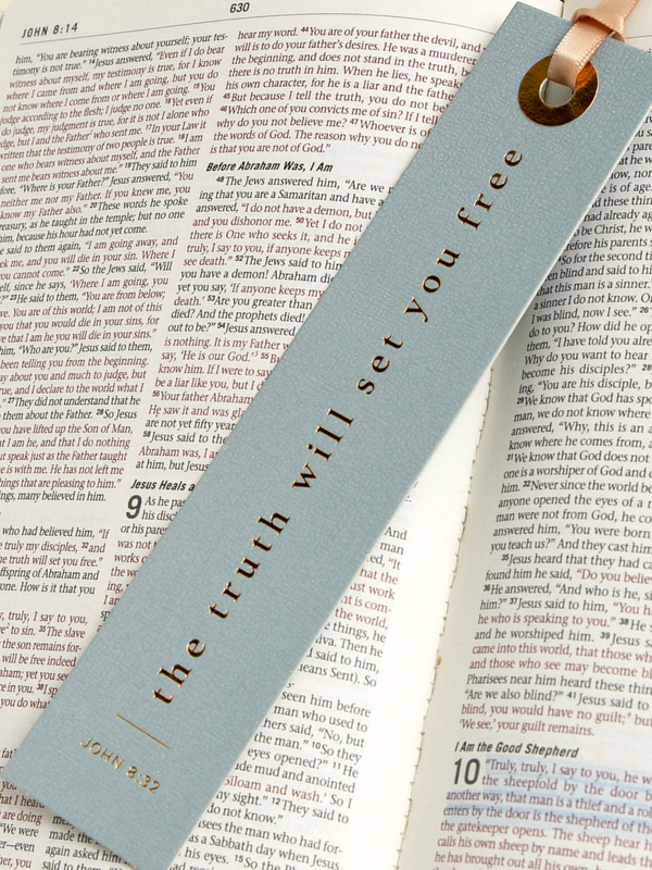 The Truth Will Set You Free Scripture Bookmark, 1 of 2
