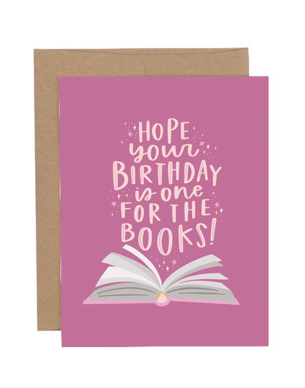 One for the Books Birthday Greeting Card, 1 of 1
