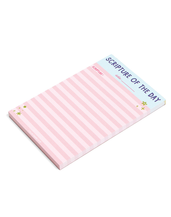 Scripture of the Day Pink 4×6 Notepad, 2 of 2