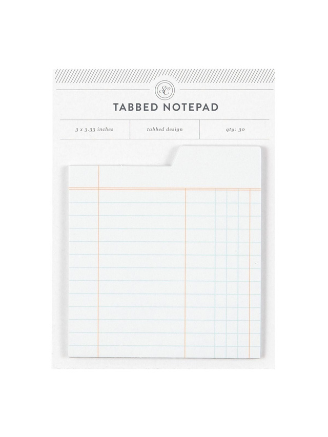 Tabbed Notepad - Cream Ledger, 1 of 1