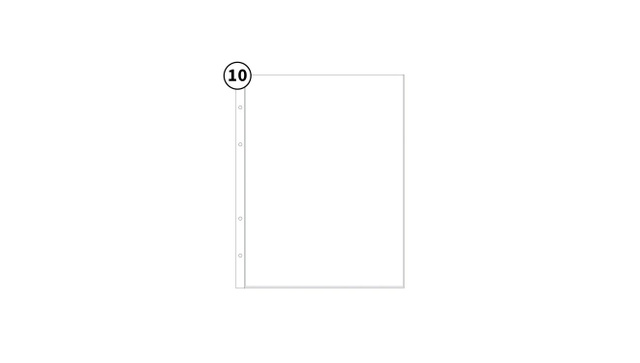9×12 Page Protectors - 9×12 pocket (10 Pack), 1 of 1