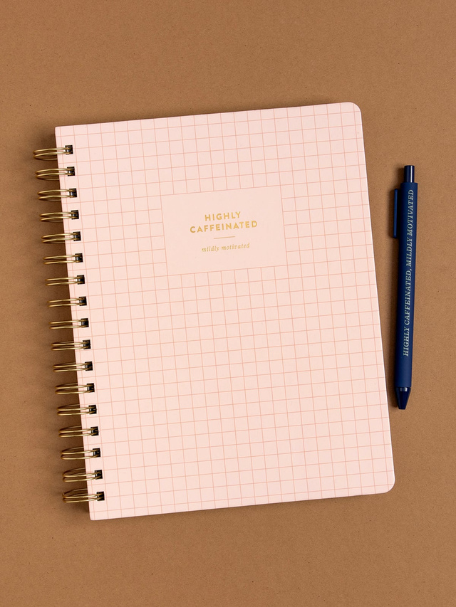 Highly Caffeinated 7×9 Spiral Notebook, 3 of 3