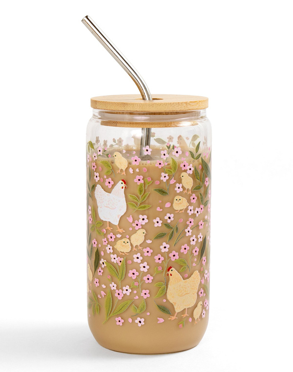 Chicken Fields Glass Can, 1 of 2