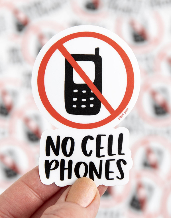 No Cell Phones Decal Sticker, 1 of 5
