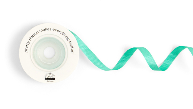 Color Collective 1/4" Ribbon - Lagoon, 1 of 1