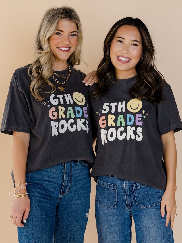 6th Grade Rocks Tee - Pepper, 3 of 4