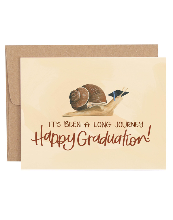 Long Journey Graduation Greeting Card, 1 of 1
