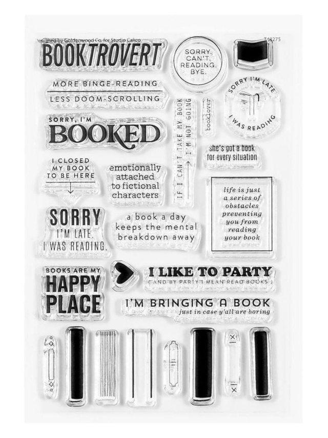Stamp Set : 4×6 Booktrovert by Goldenwood Co, 1 of 3